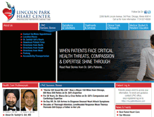 Tablet Screenshot of lincolnparkheartcenter.com